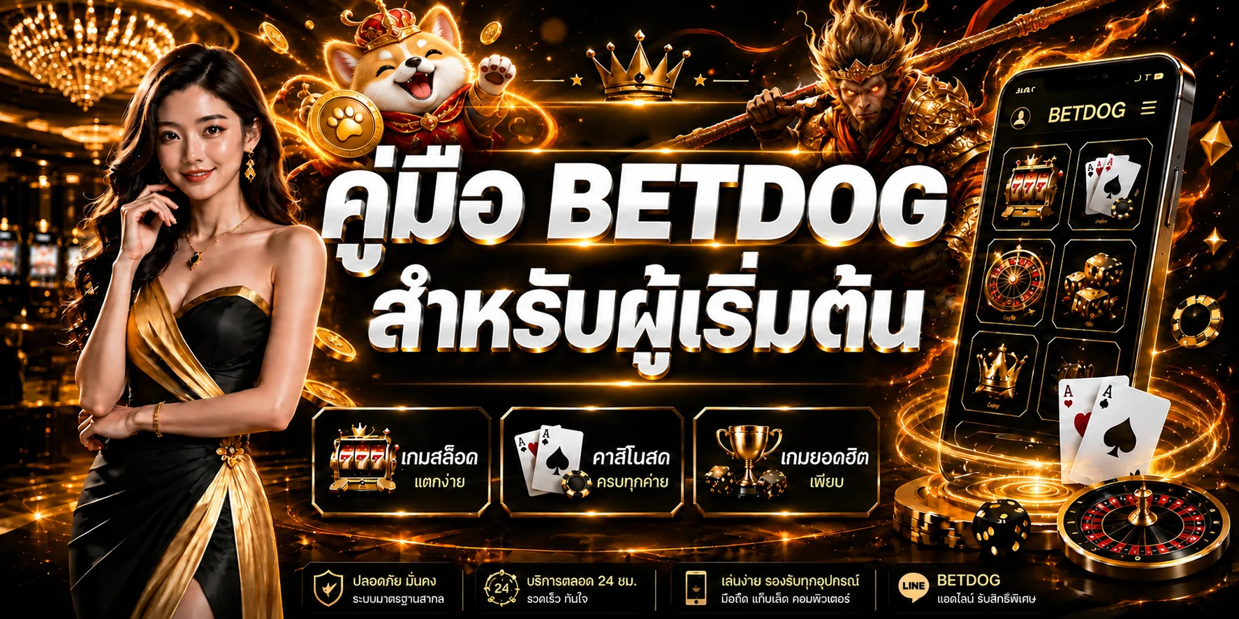 BETDOG คู่มือผู้เริ่มต้น | สมัคร ฝากถอน และทดลองเล่น